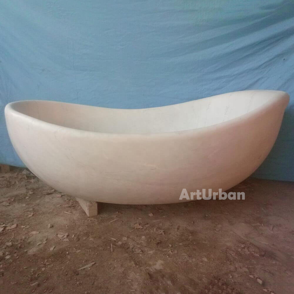 White Marble Bathtub