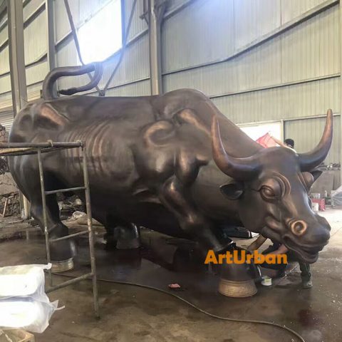 bronze bull statue