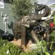 bronze elephant statue