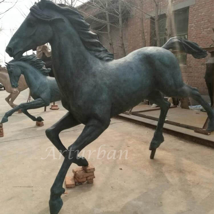 antique bronze horse statue