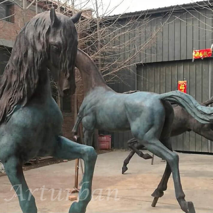 antique bronze horse statue