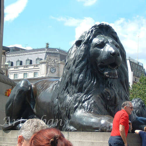 Lying Lion Statue