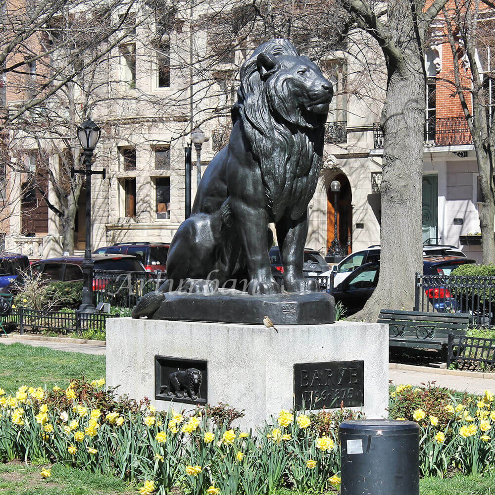 Lion Garden Statues