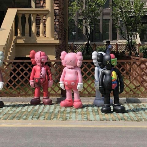 life size kaws statue