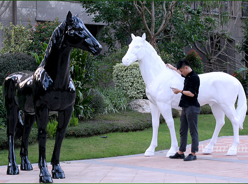 life size fiberglass horse