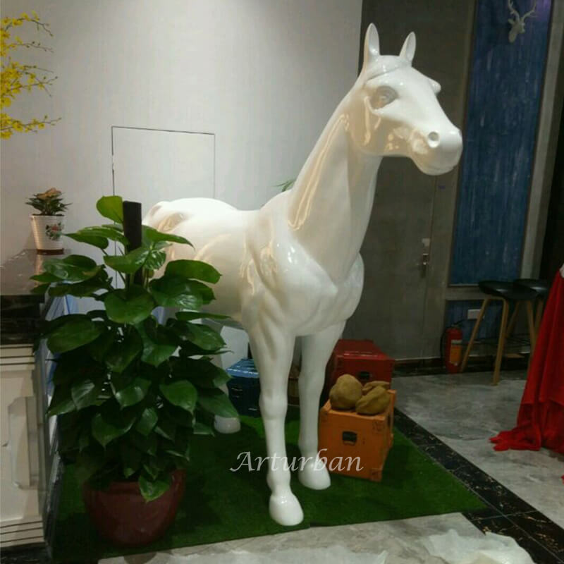 white horse statue