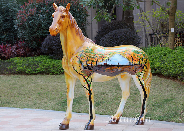 full size fiberglass horse