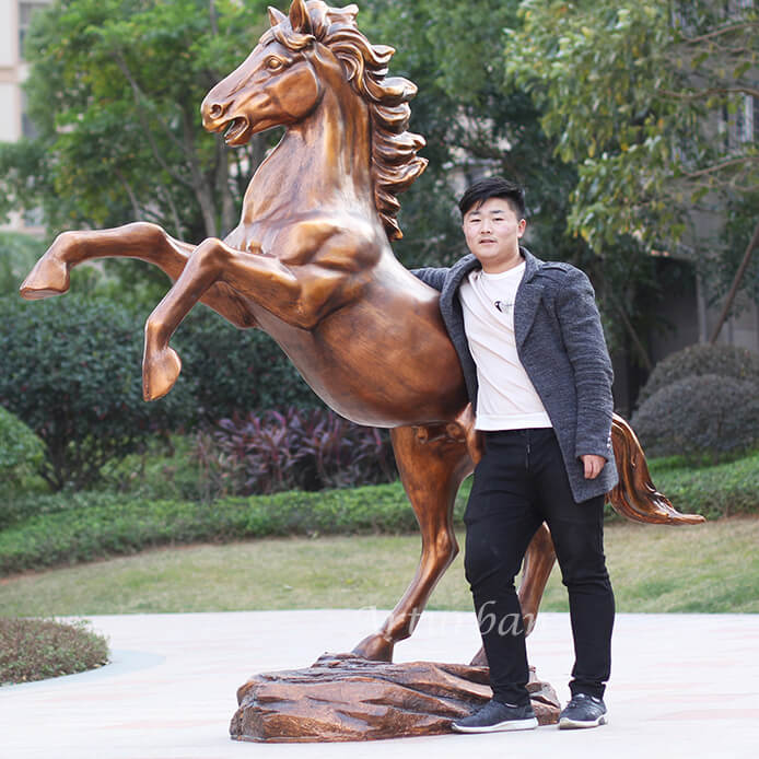 life size horse statue fiberglass