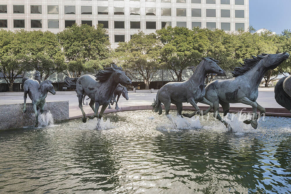 galloping horse sculpture