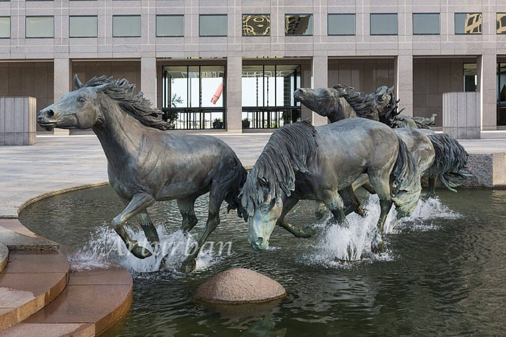 running horse sculpture