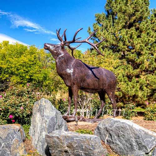  Elk Statues Outdoor