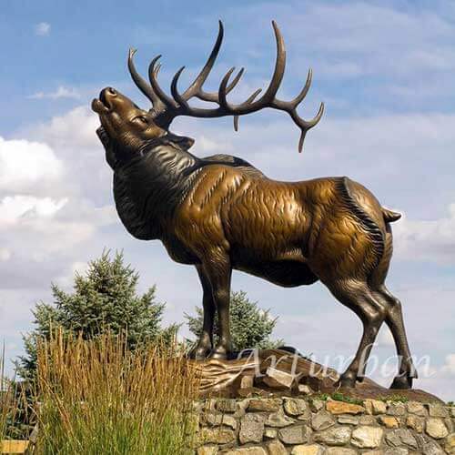 Bronze Elk Statue for Sale