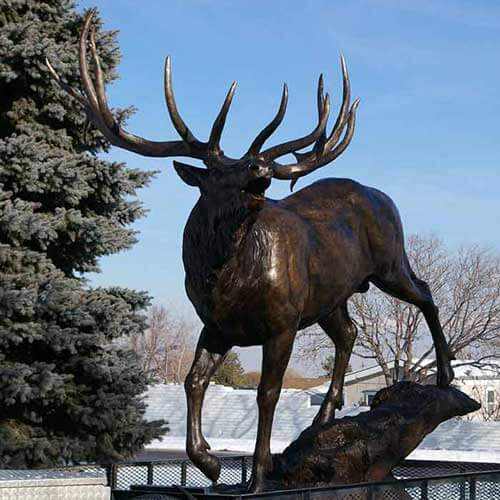 Bronze Stag Statue