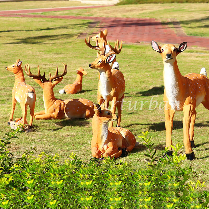 deer garden statue