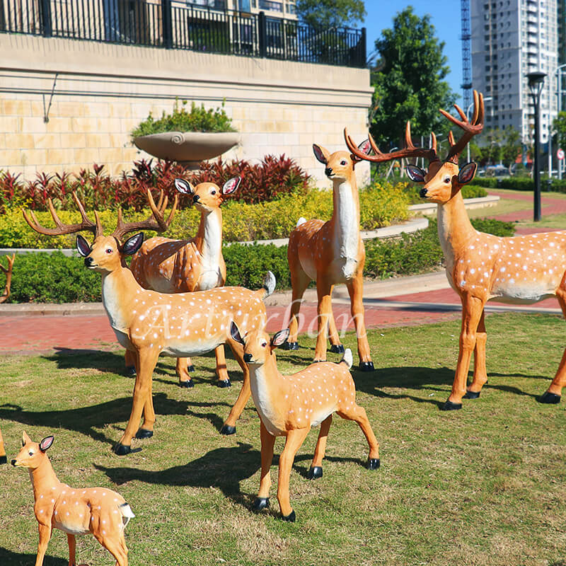 deer garden statue