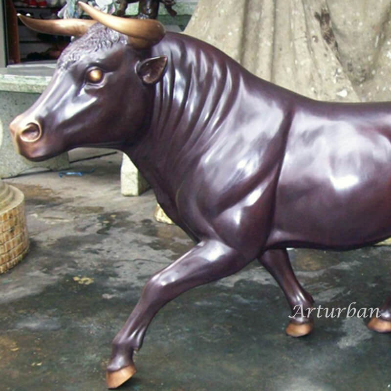 bronze bull statue