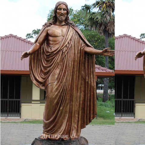 brass jesus statue