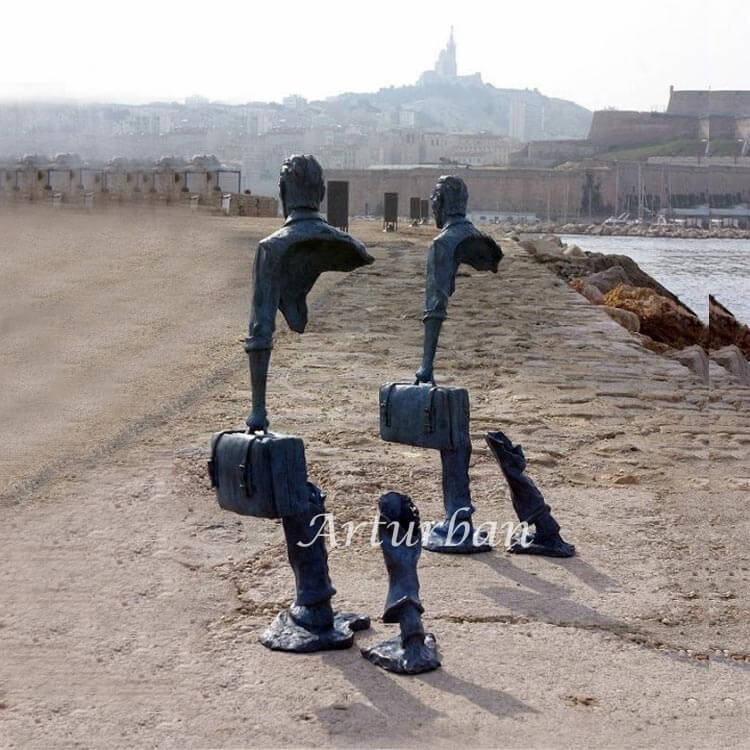 back side of bruno catalano statue