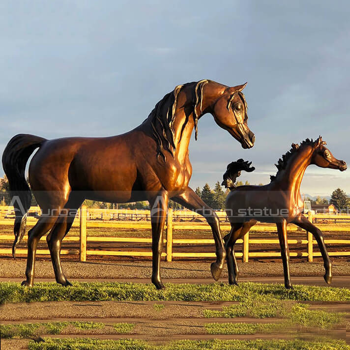 arabian horse statue