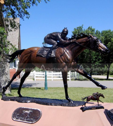 horse racing statue for sale