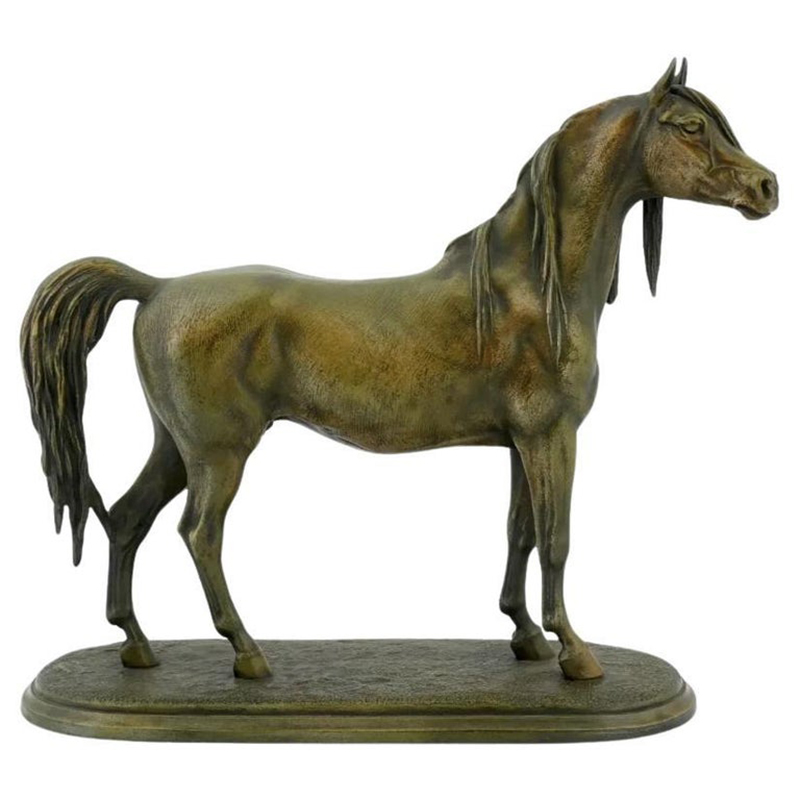 Elegant bronze Arabian Horse Sculpture standing