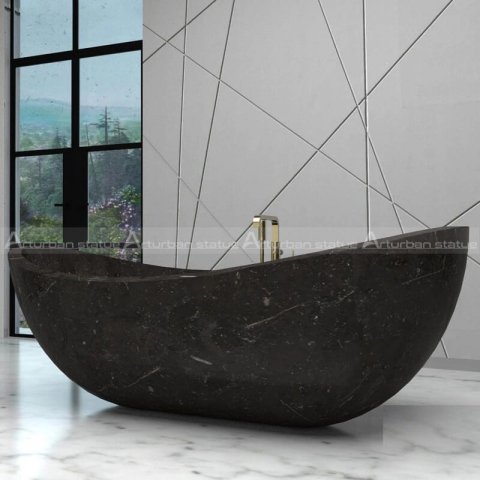 solid marble bathtub