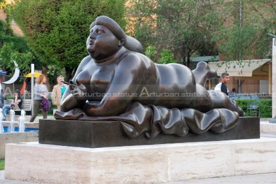 fat woman art sculpture