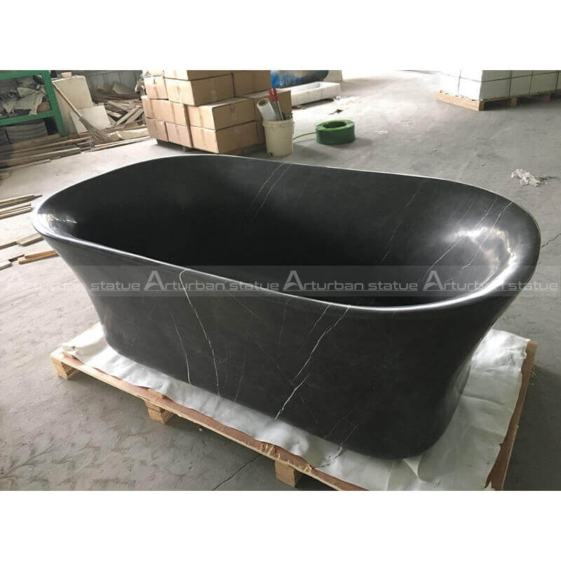 Black Marble Bathtub