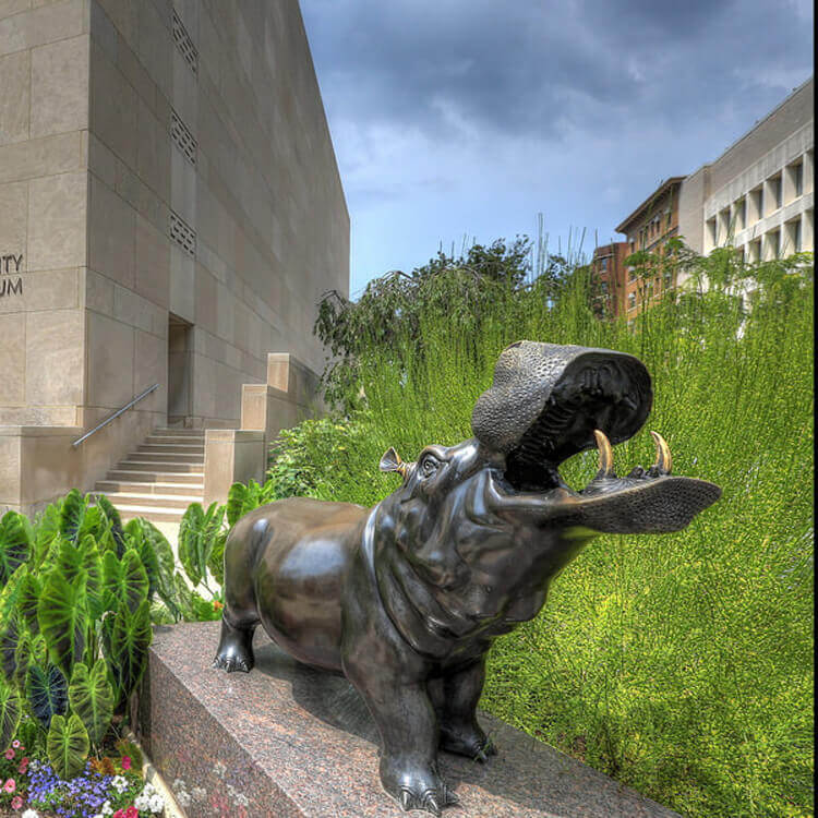 Baby Hippo Sculpture