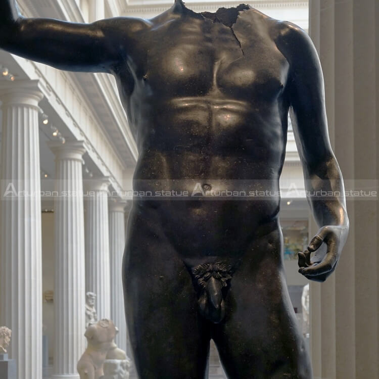 bronze nude man sculpture