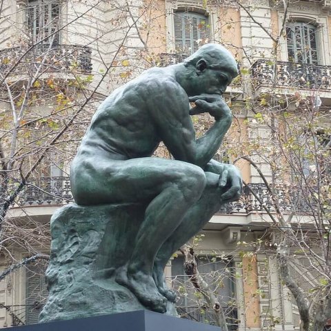 thinking man sculpture