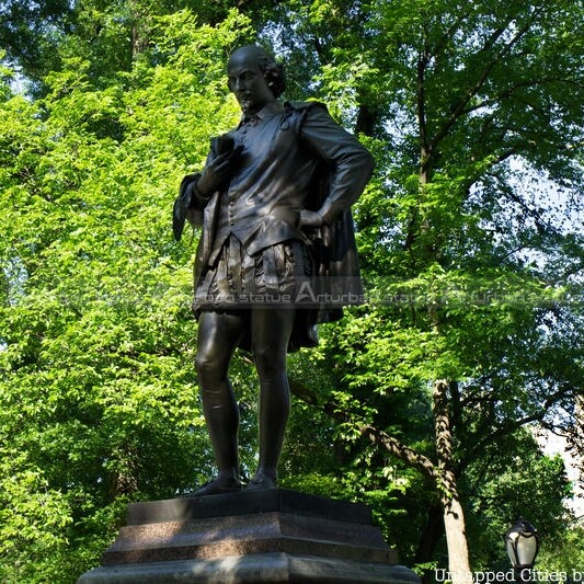 standing Shakespeare statue