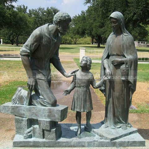 Mama mary with family statue