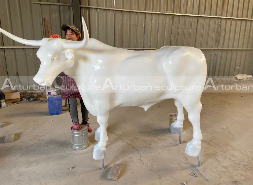 fiberglass longhorn statue