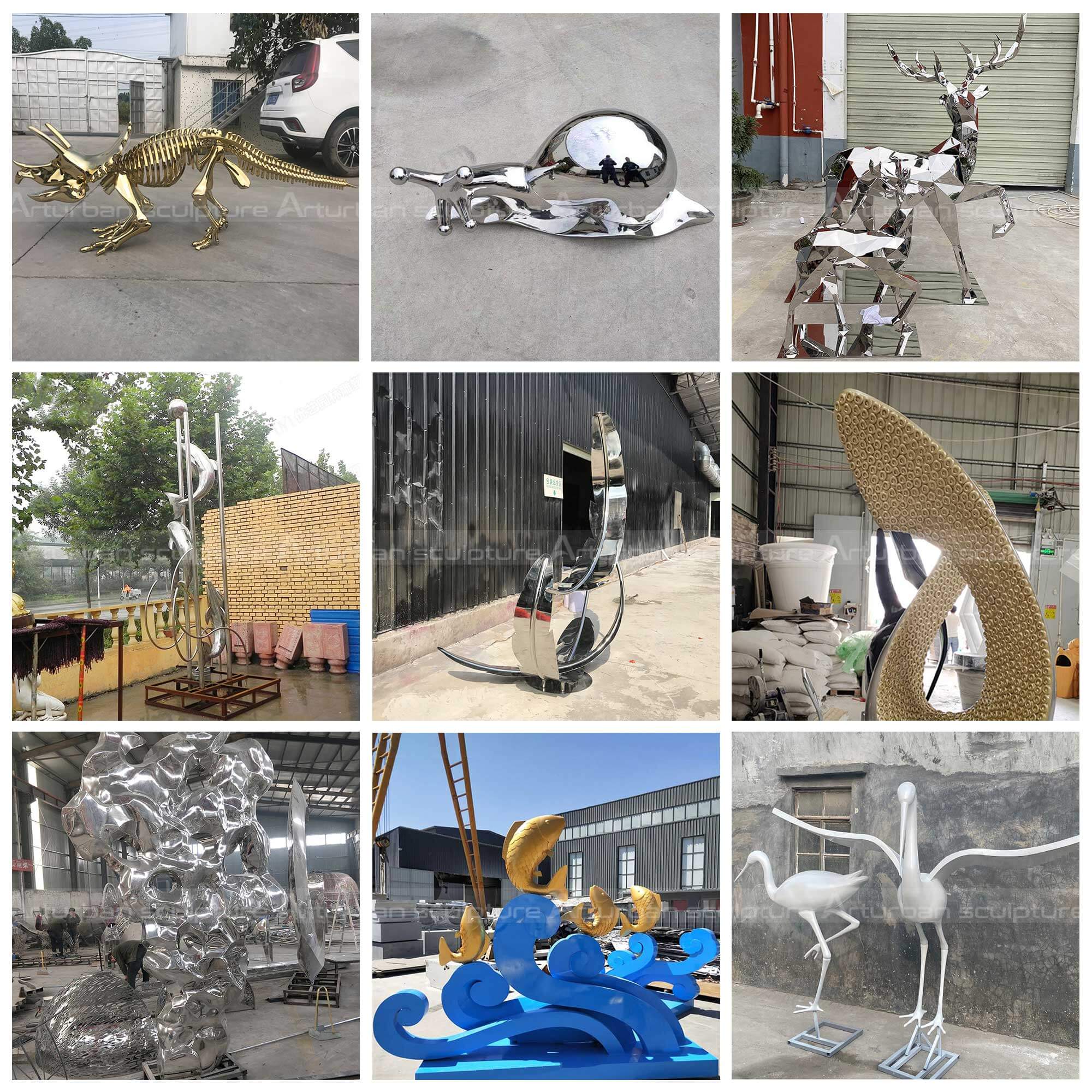 stainless steel sculpture