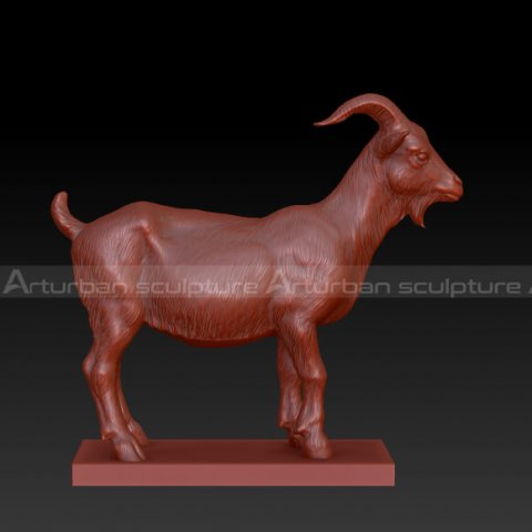 white goat statue