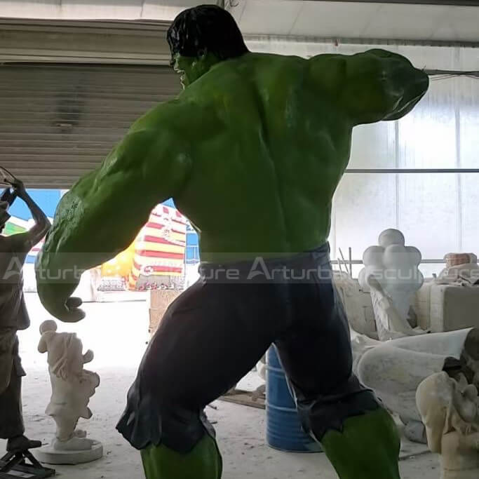 back side of hulk sculptures