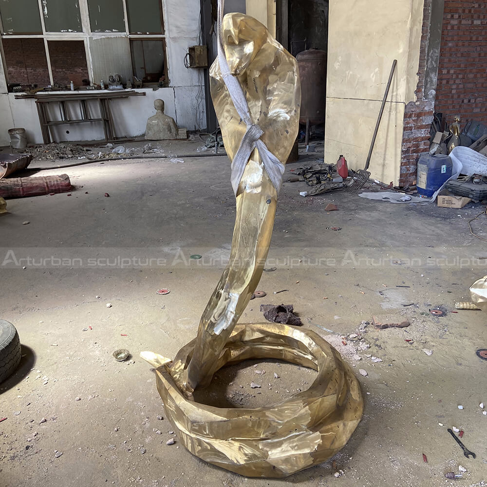 brass cobra statue