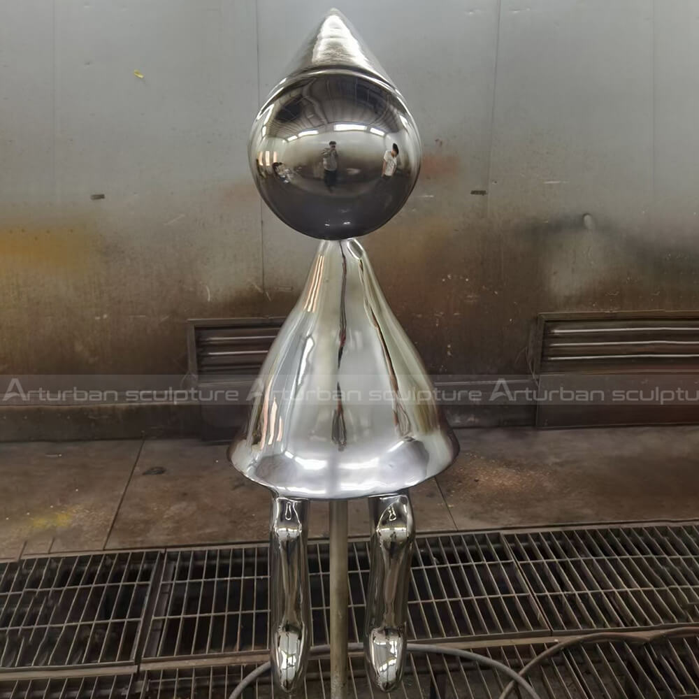 stainless steel girl figure