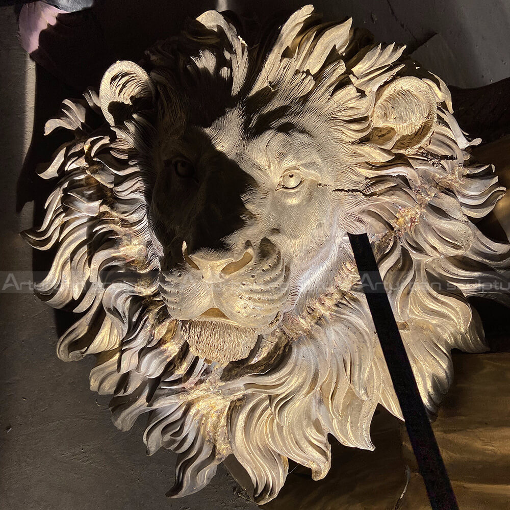 lion head sculpture