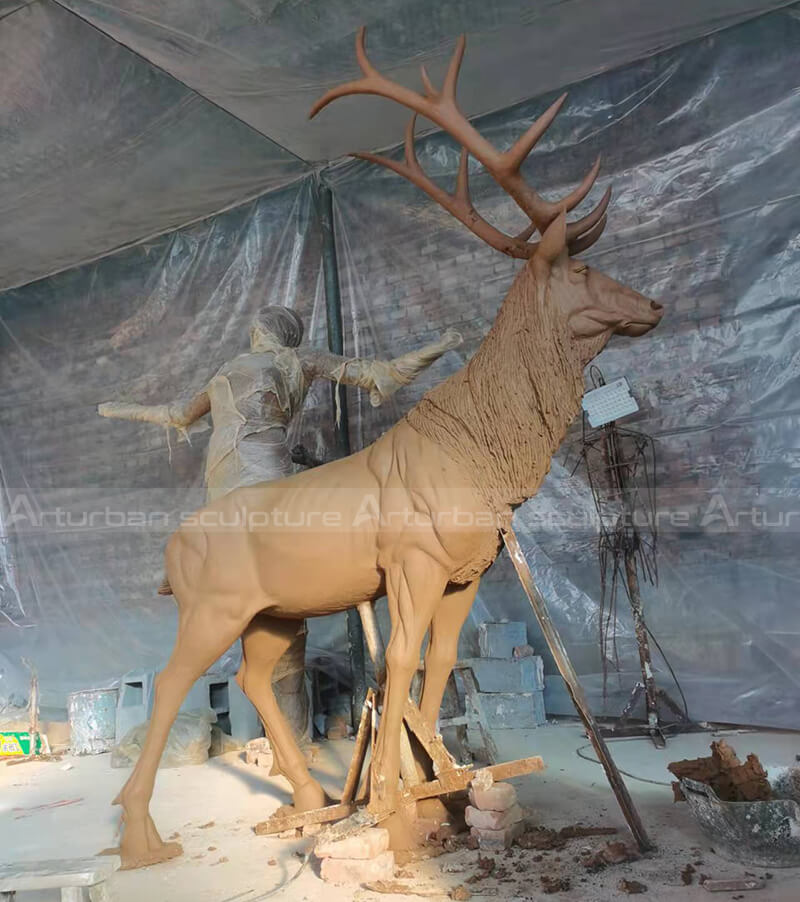 clay mold of skyfall deer