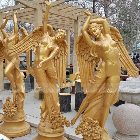 golden angel statue