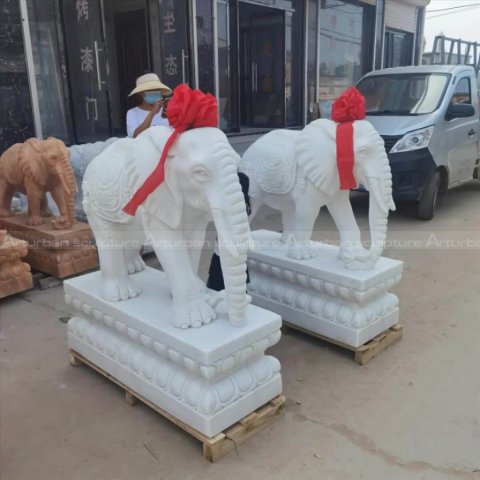 marble elephant statue