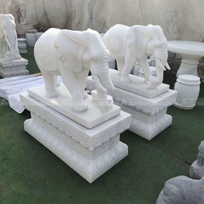 marble elephant statue