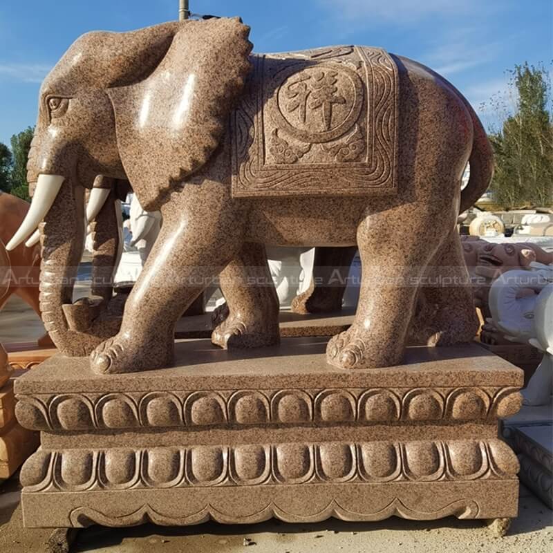 marble elephant statue