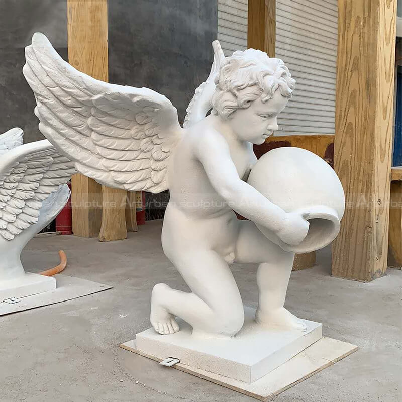 outdoor cherub fountain statues