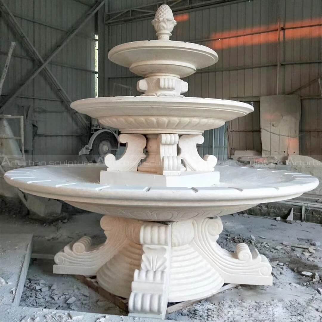 water stone fountain