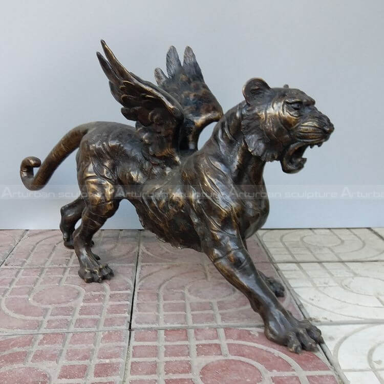 winged tiger statue