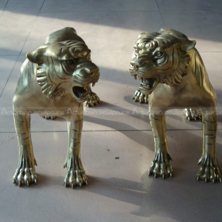 bronze tiger statue