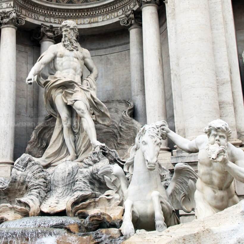 Trevi fountain sculpture